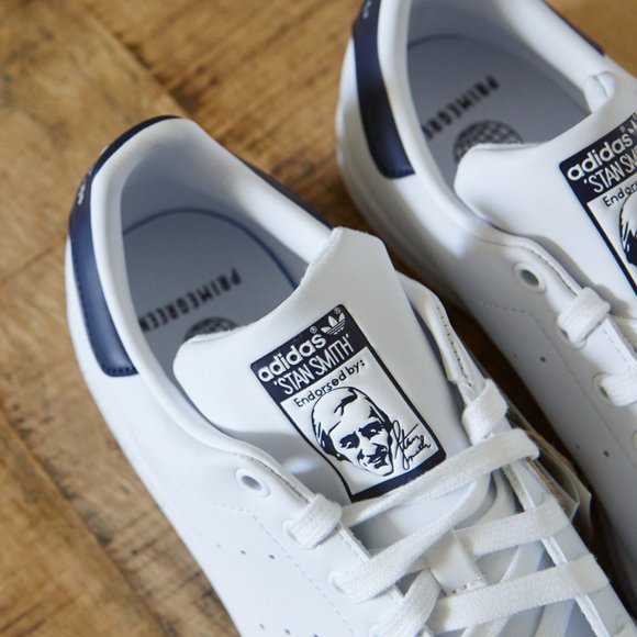 Adidas Originals Stan Smith Shoes | Blue + White, Men's Size 9 - Picture 4 of 6